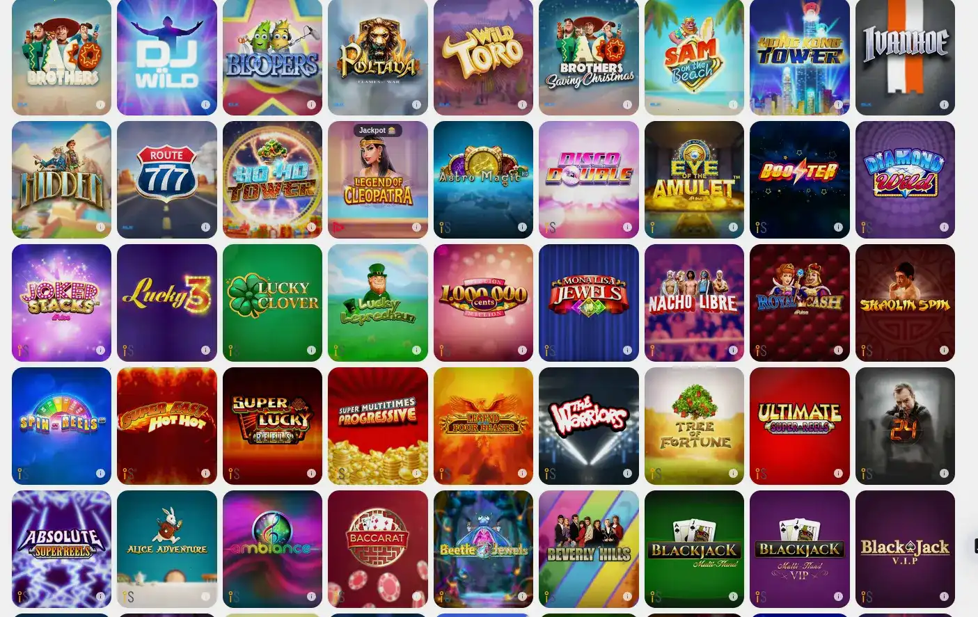 Интерфейс Avocado casino с бонусами
